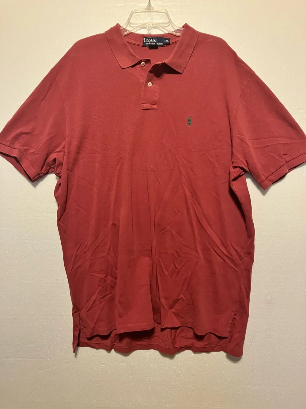 Ralph Lauren Men’s 2XL Brick Red Polo Shirt with Green Pony